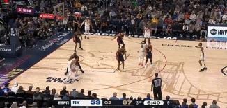 追着打！唐斯低位单挑追梦 背打碾进去翻身勾手空心打中